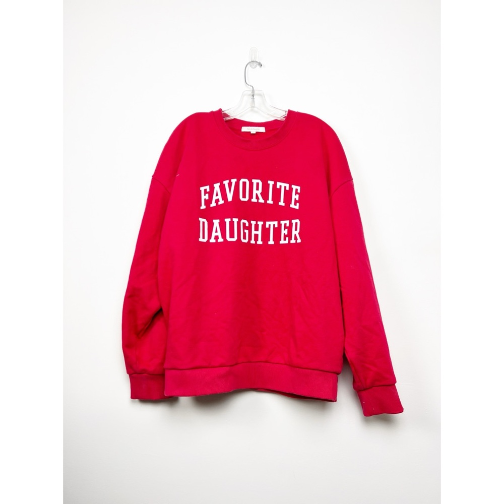 Favorite Daughter Red Crewneck Sweatshirt